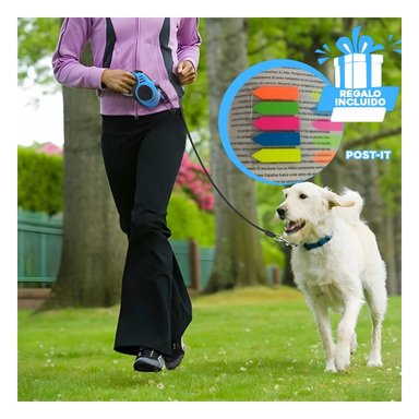 CORREA PERROS MA31381 RYBIU CUERDA 3M AZUL + POST-IT ADHESIVOS