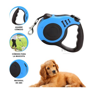 CORREA PERROS MA31381 RYBIU DURADERO 3M AZUL + GIFT STICKERS