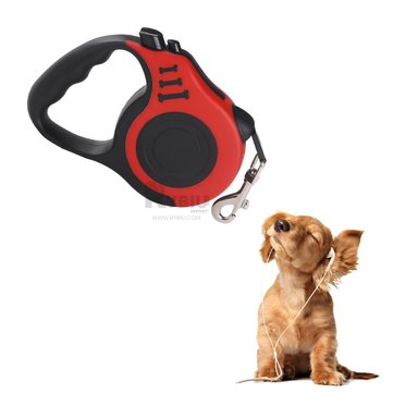 CORREA MASCOTAS MA31382 RYBIU EXTENSIBLE 3M ROJO + REGALO STICKERS