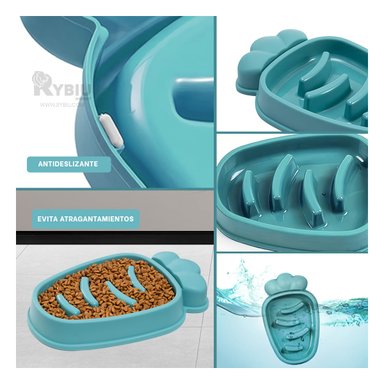 PLATO PERRO MA31313 RYBIU COMPACTO VERDE + PAPEL REGALO