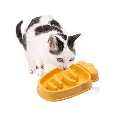 COMEDERO PERRO MA31315 RYBIU CON DISEÑO ZANAHORIA AMARILLO + REGALO STICKERS