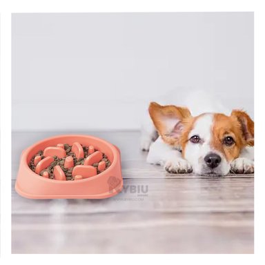 PLATO PERRO MA31310 RYBIU COMPACTO ROSADO + PAPEL REGALO