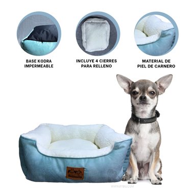 CAMA PERROS GATOS MA32263 VERDE HADE PERLA S RYBIU + BANDERITAS ADHESIVAS