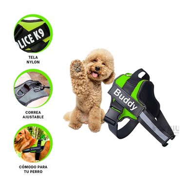 ARNÉS PERROS MA30969 RYBIU ACTIVIDAD VERDE + PAPEL REGALO