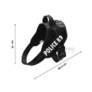 ARNÉS PERROS MA30974 RYBIU CANINA NEGRO + REGALO LIGAS PEINAR