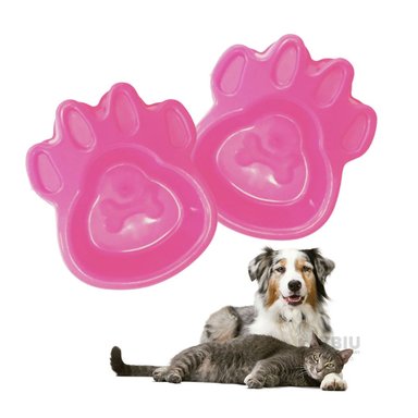 PLATILLO PERRO Y GATO MA31317 RYBIU DINAMICO ROSADO + REGALO LIGAS PEINAR