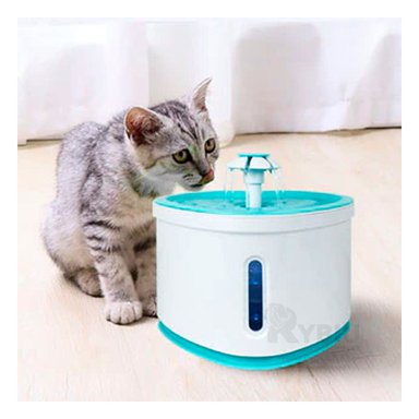 FUENTE PERRO Y GATO MA31417 RYBIU EFICIENTE CELESTE + PAPEL REGALO