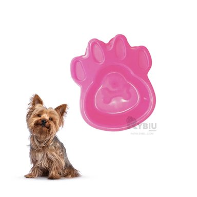 PLATO PERRO Y GATO MA31317 RYBIU ESTILIZADO PETS ROSADO + PAPEL REGALO