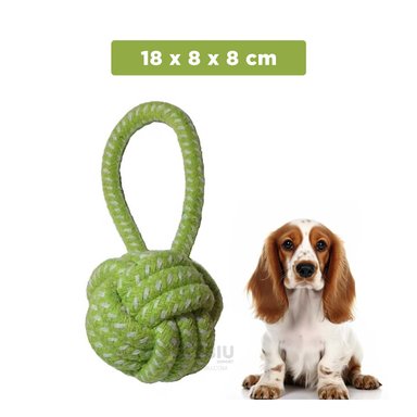 JUGUETE PERRO MA31353 MORDEDOR EN VERDE + BANDERITAS ADHESIVAS RYBIU