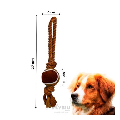 JUGUETE PERROS MA31356 IDEAL CON BOLA EN MARRON + BANDERITAS ADHESIVAS RYBIU