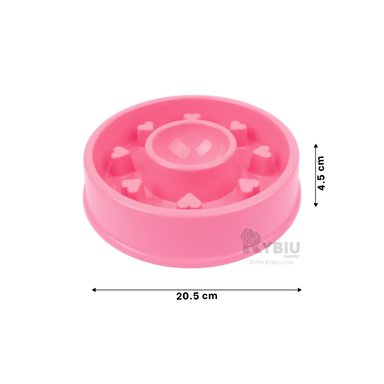 PLATILLO PERRO Y GATO MA31305 RYBIU COMPACTO Y EFICAZ ROSADO + BANDERITAS ADHESIVAS