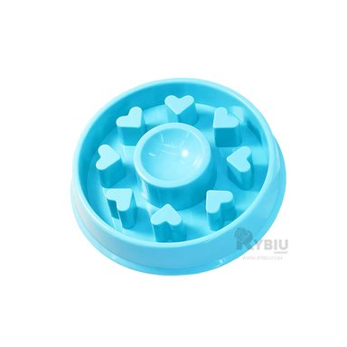 PLATO MASCOTAS PERRO Y GATO MA31304 RYBIU DIVERTIDO CELESTE + PAPEL REGALO