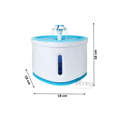 DISPENSADOR PERRO Y GATO MA31417 RYBIU PRACTICO CELESTE + BANDERITAS ADHESIVAS