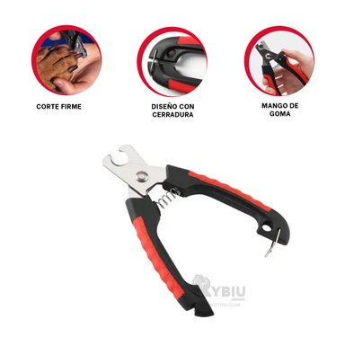 CORTADORA UÑA RYBIU PP28L GARRAS ROJO + REGALO AGENDITA