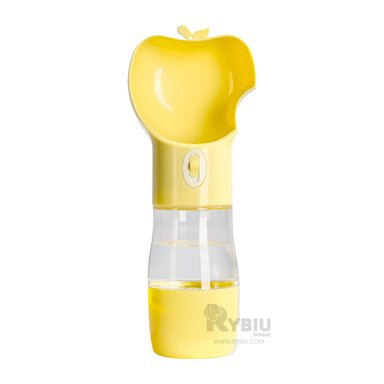 DISPENSADOR PERRO MA29113 RYBIU FORMA MANZANA AMARILLO + PAPEL REGALO