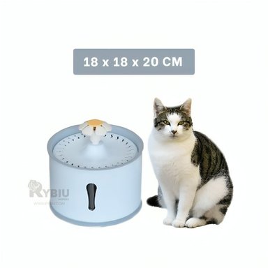 BEBEDERO PERRO Y GATO MA31412 RYBIU ESFERICO CELESTE GRIS + LIGAS REGALO