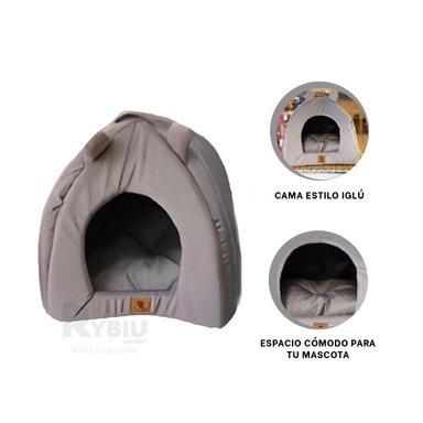 CAMA PERROS GATOS MA29099 IGLU TALLA M PLOMO RYBIU + POST-IT ADHESIVOS