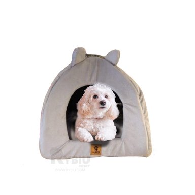 CAMA PERROS GATOS MA29099 TALLA M IGLU TALLA M PLOMO RYBIU + PAPEL REGALO