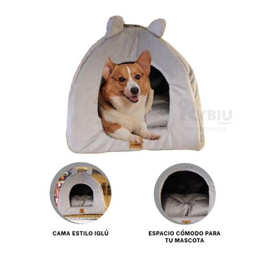 COLCHON PERROS GATOS MA29099 UTIL MASCOTA TALLA M PLOMO RYBIU + STICKERS
