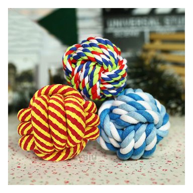 JUGUETE ALGODÓN PERRO MA31255 DURADERO EN AMARILLO + LIGAS REGALO RYBIU