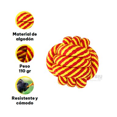 JUGUETE ALGODÓN PERROS Y GATOS MA31255 FUNCIONAL Y VERSATIL AMARILLO + AGENDITA RYBIU