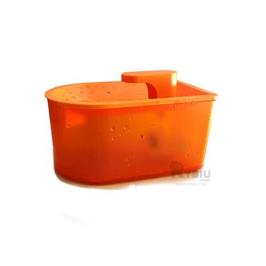 BEBEDERO PERRO Y GATO MA31423 RYBIU COMPACTO NARANJA + ENVOLTORIO REGALO - 3