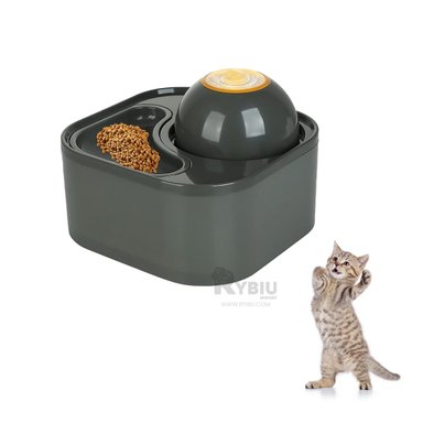 ALIMENTADOR PERRO Y GATO MA31422 RYBIU DISPENSADOR MASCOTA PLOMO + GIFT MINIAGENDA