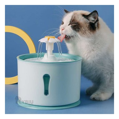 FUENTE AGUA PERRO Y GATO MA31411 RYBIU CIRCULAR PET PLASTICO VERDE
