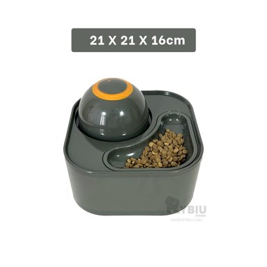 COMEDOR PERRO Y GATO MA31422 RYBIU CUADRADO PET PLOMO + LIGAS REGALO