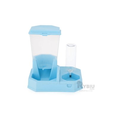 COMEDERO PERRO Y GATO MA29660 RYBIU MODERNO Y RESISTENTE CELESTE + REGALO STICKERS