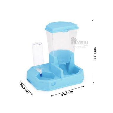 DISPOSITIVO ALIMENTO GATO MA29660 RYBIU CELESTE + LIGAS REGALO