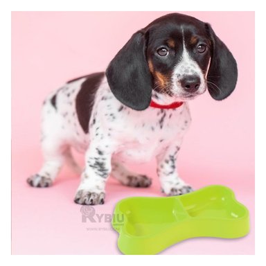 PLATILLO PERRO Y GATO MA31294 RYBIU DINAMICO TALLA M VERDE + LIGAS REGALO