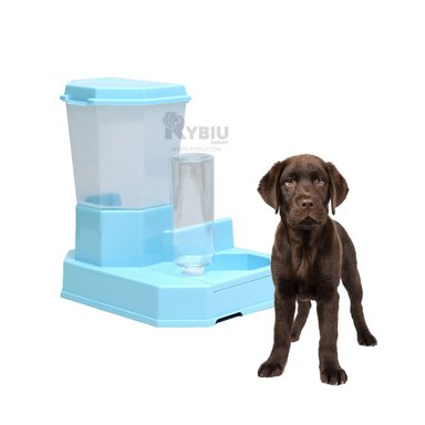 COMEDERO PERRO Y GATO MA29660 RYBIU BEBIDA Y COMIDA SECA CELESTE + REGALO AGENDITA