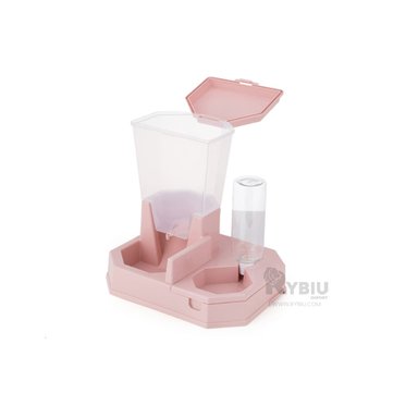 COMEDERO PERRO Y GATO MA29661 RYBIU VERSATIL PET ROSADO + ENVOLTORIO REGALO