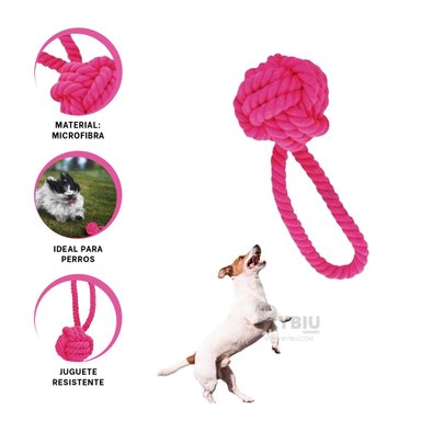 CUERDA PERROS MA31352 PASEOS EN FUCSIA + GIFT STICKERS RYBIU
