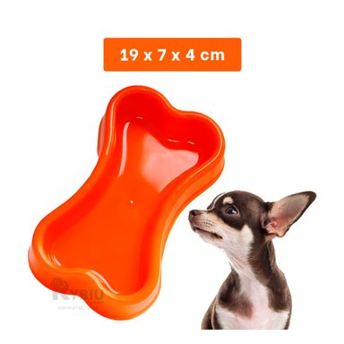 PLATILLO PERRO Y GATO MA31319 RYBIU DINAMICO ANARANJADO + REGALO LIGAS PEINAR