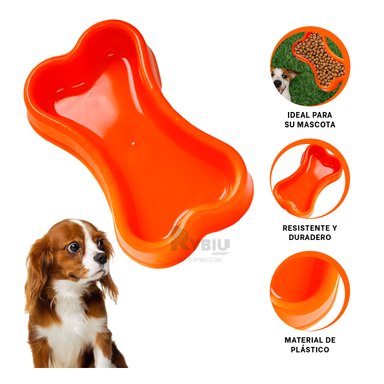RECIPIENTE PERRO Y GATO MA31319 RYBIU PET ANARANJADO + ENVOLTORIO REGALO