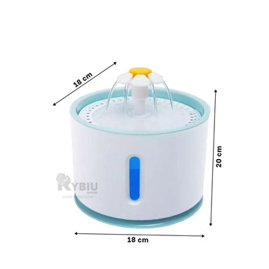 DISPENSADOR PERRO Y GATO MA31414 RYBIU PET BLANCO CELESTE + REGALO LIGAS PEINAR