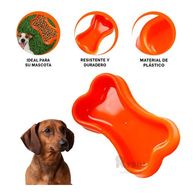 RECIPIENTE PERRO Y GATO MA31319 RYBIU ELEGANTE ANARANJADO + REGALO STICKERS