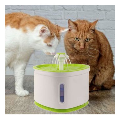 FUENTE PERRO Y GATO MA31416 RYBIU DURABLE Y ESTABLE VERDE + REGALO STICKERS