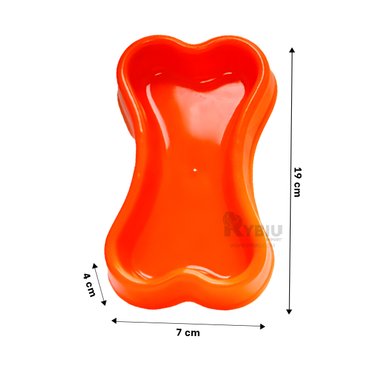 PLATILLO PERRO Y GATO MA31319 RYBIU MULTIFUNCIONAL ANARANJADO + LIGAS REGALO