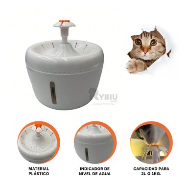 FUENTE PERRO Y GATO MA31418 RYBIU DURADERA BEBER BLANCO + REGALO AGENDITA - 3