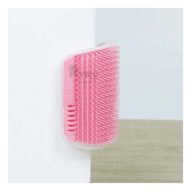 RASCADOR RYBIU MA32077 GATO CON HIERBA EN ROSADO + PAPEL REGALO