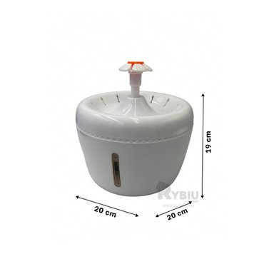 BEBEDERO PERRO Y GATO MA31418 RYBIU PET EFICAZ BLANCO + REGALO LIGAS PEINAR