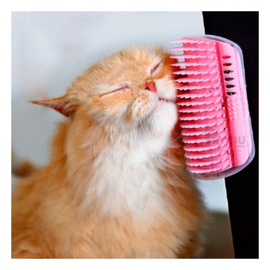 RASCADOR RYBIU MA32077 MININOS CON HIERBA EN ROSADO + PAPEL REGALO