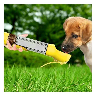 BOTELLA PERRO Y GATO MA32085 RYBIU MODERNA ALIMENTOS AMARILLO + REGALO STICKERS