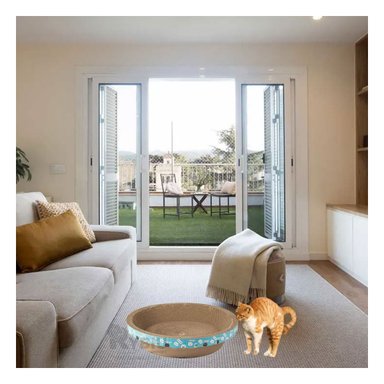 RASCADOR CARTÓN GATOS MA30065 DISPOSITIVO EFICAZ DESESTREZAR MARRON + REGALO AGENDITA RYBIU