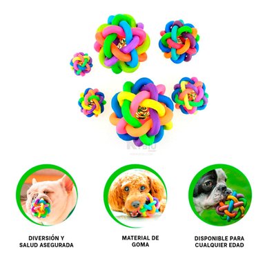 JUGUETE PERROS Y GATOS MA31259 CON CASCABEL EN MULTICOLOR + REGALO STICKERS RYBIU