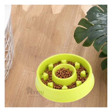 PLATO MASCOTAS MA31306 RYBIU DIVERTIDO VERDE + PAPEL REGALO