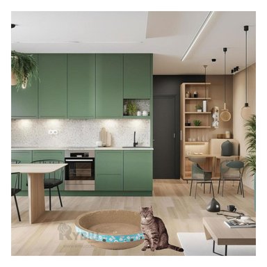 CAMA CARTÓN GATOS MA30065 MODERNA EN MARRON + LIGAS REGALO RYBIU